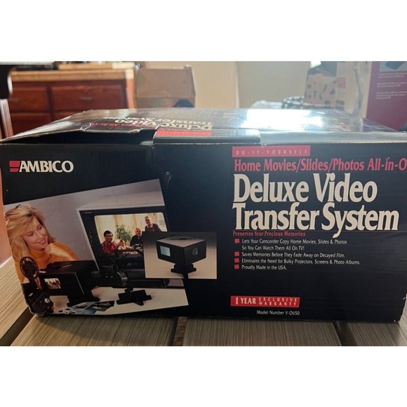 Vintage AMBICO Deluxe Video Transfer System Model No. V-0650 Untested - Picture 2 of 7